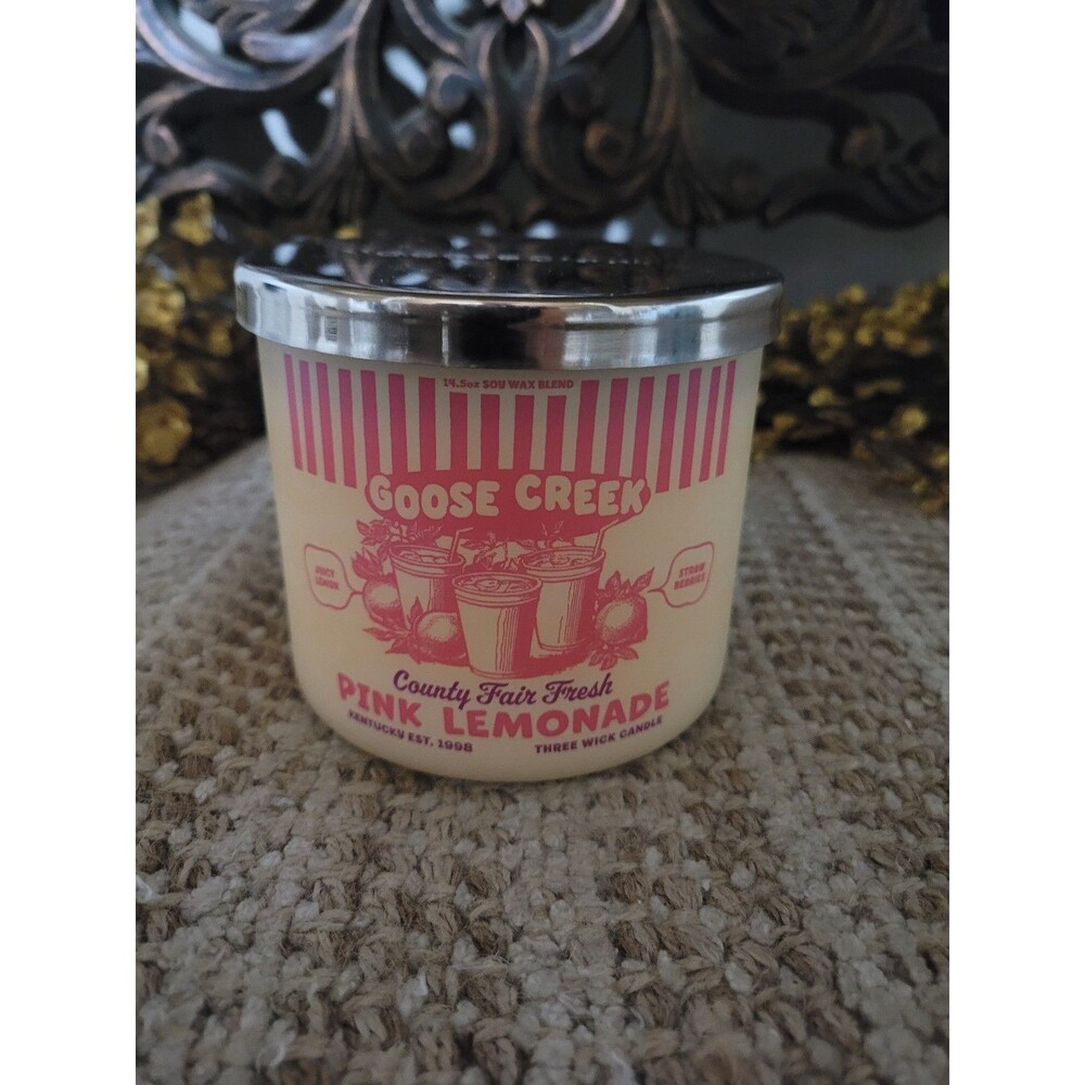 Goose Creek Pink Lemonade County 3-Wick Candle